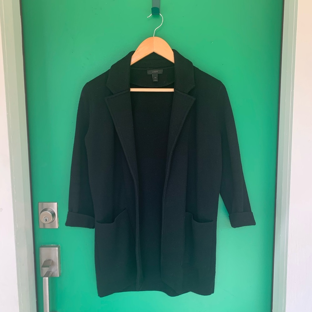 J.Crew Sweater Blazer - Black XXS